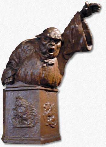 Sculpture de Charles Léandre à Condé sur Noireau. Photo perso