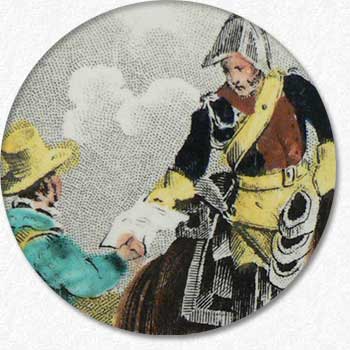 Fond d'assiette, musée de la Gendarmerie, Melun