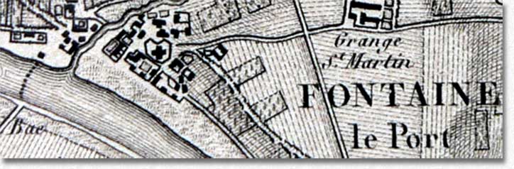 Carte des chasses du Roi 1809 Coll privée