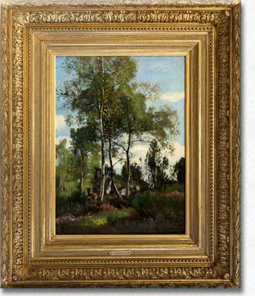 Eugène Lavieille: Biche au Rocher Besnard