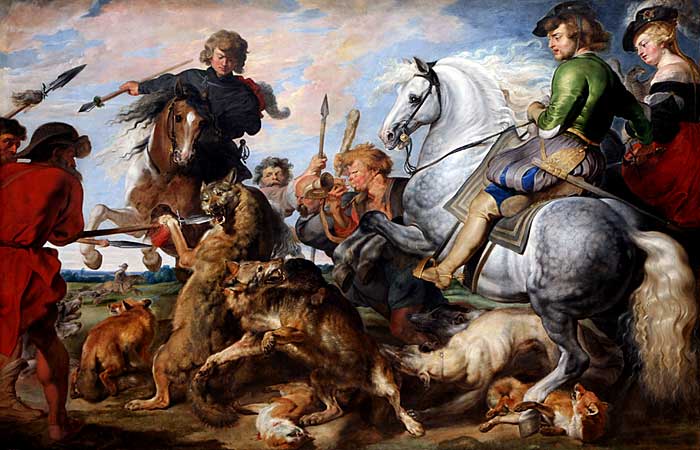 Chasse du loup et du renard. Rubens