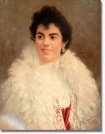 Autoportrait d'Elisabeth, princesse Caraman Chimay, épouse d'Henry Greffulhe; musée Carnavalet
