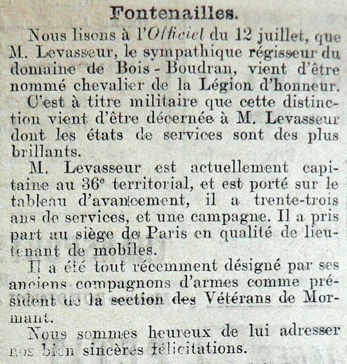 Le Républicain de Seine et Marne, le 17 juillet 1903