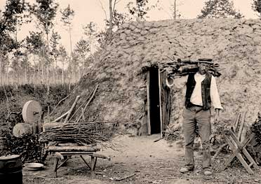CPA Loge de bûcheron en forêt de Sénart