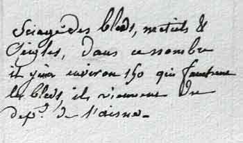 Enquête 1809, résumé de la Préfecture