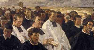 extrait de La Procession de Lucien Simon 1900