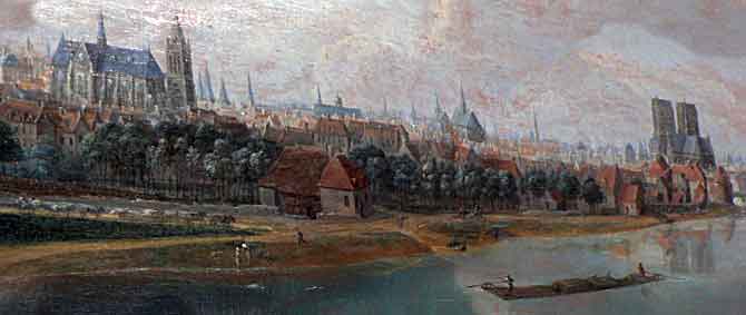 Train de bois à Paris / Musée Carnavalet / détail