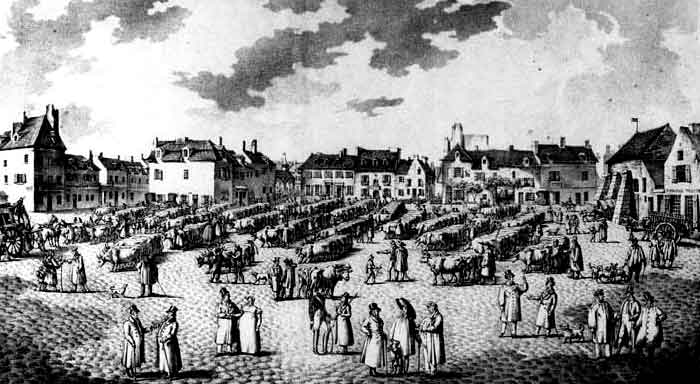 le march&eacute; de Poissy