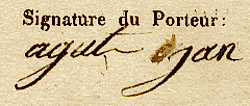 passeport pour l'int&eacute;rieur, 1841, mairie Chapelle Rablais